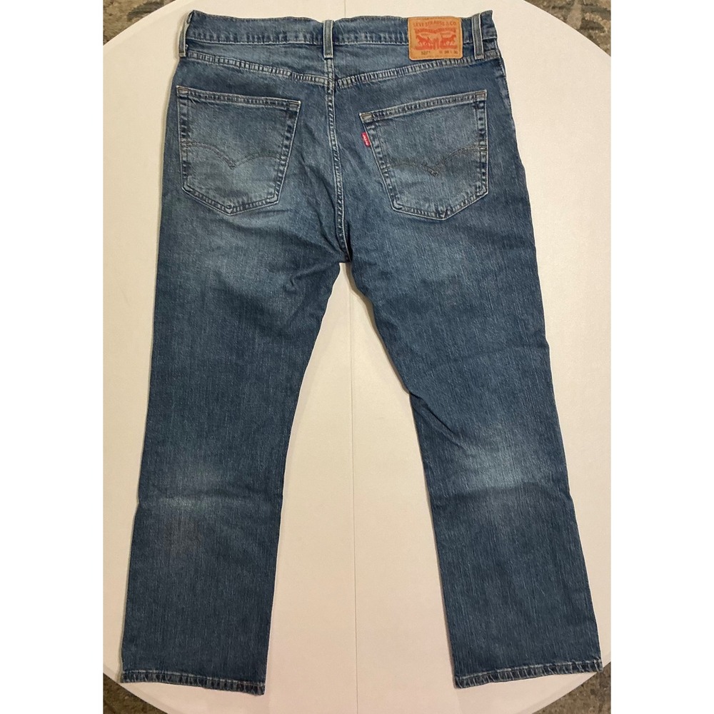 Levis 527 Slim Bootcut Jeans Mens‎ 36x30 Med Wash Blue Denim Baggy Y2K Vtg